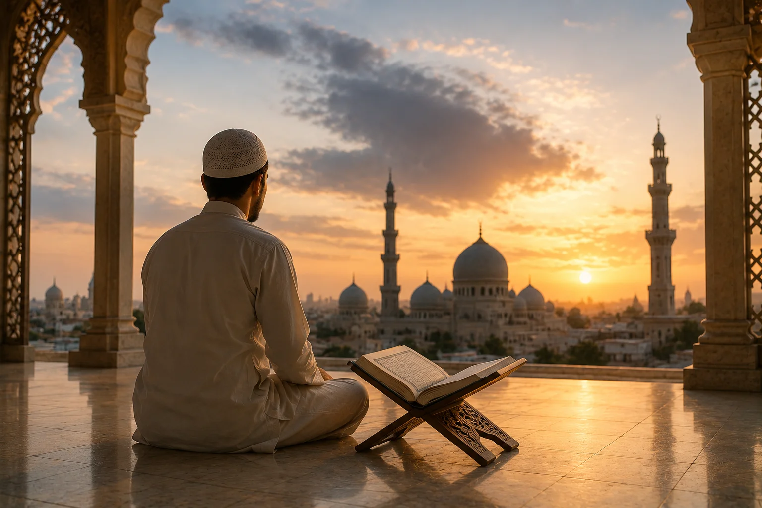 Calligraphie arabe du mot islam avec sa racine SLM signifiant paix et soumission
